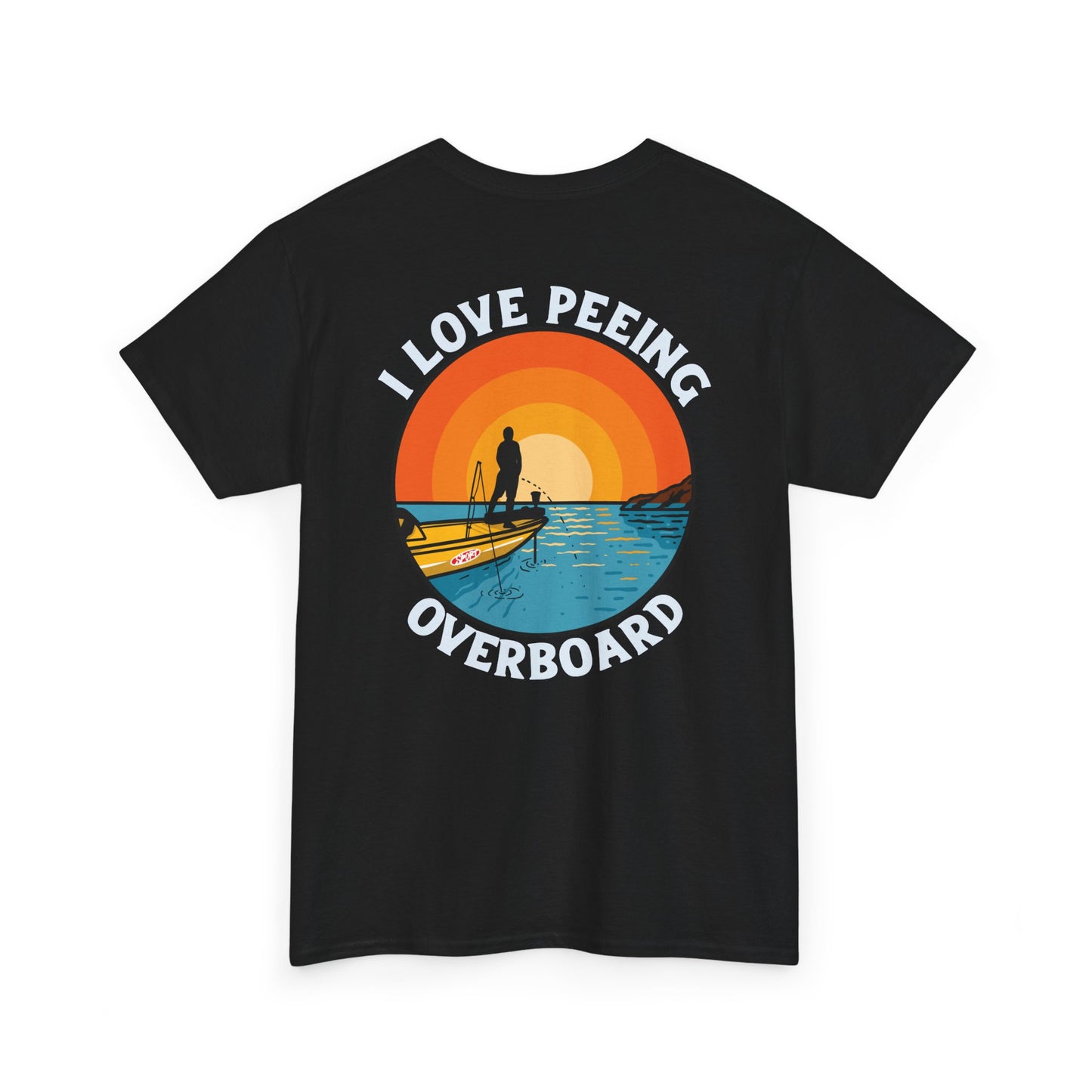 Back view of bass fishing tee – salty apparel for serious anglers