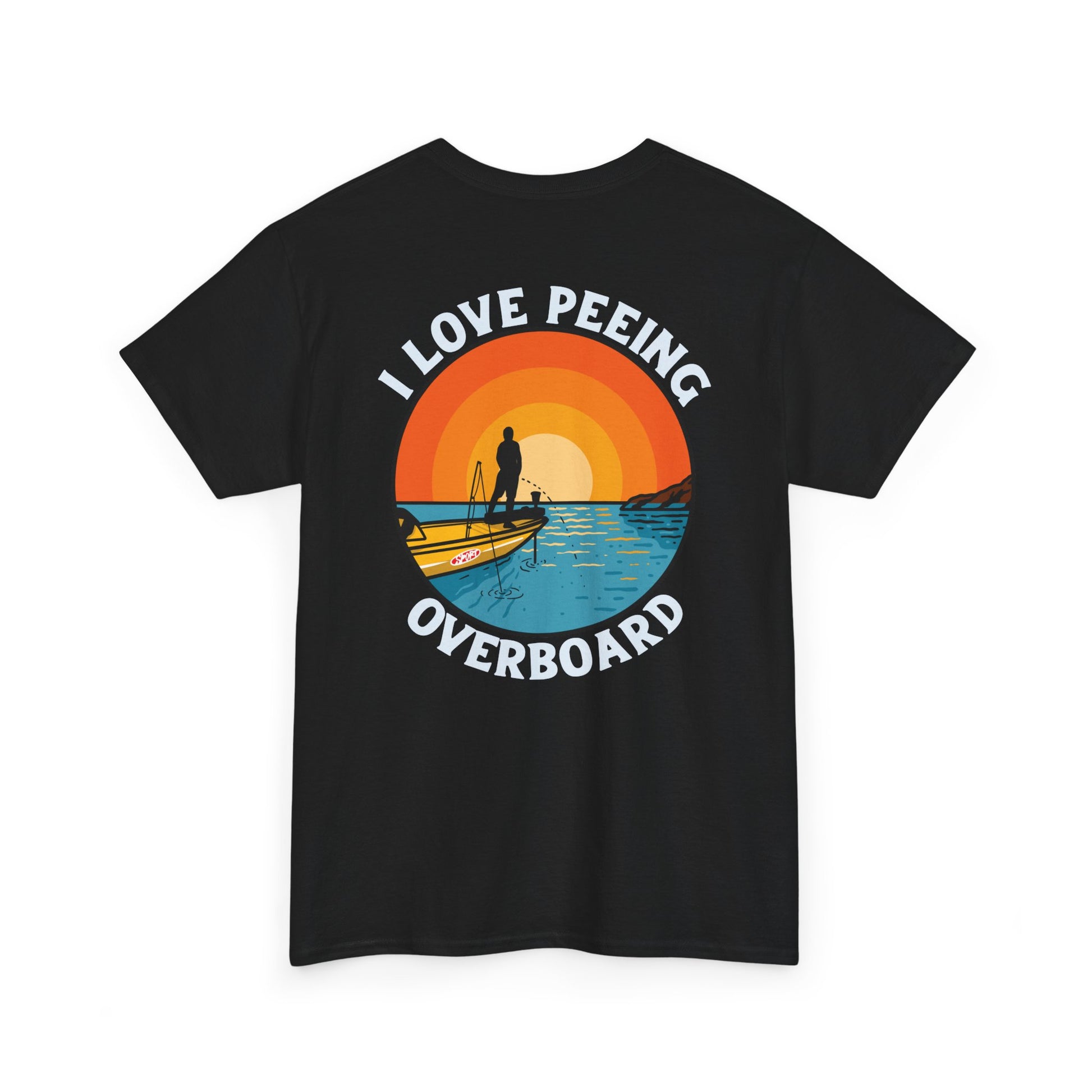 Back view of bass fishing tee – salty apparel for serious anglers
